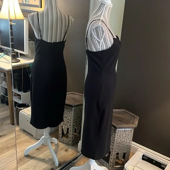 1 hour sale. Open Edit, black dress, Medium, worn twice - Picture 6 of 8